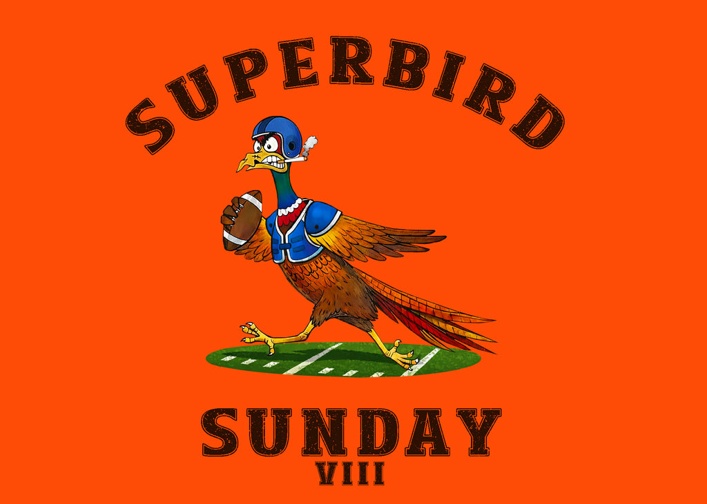 Superbird Sunday - Design 1 - On Orange