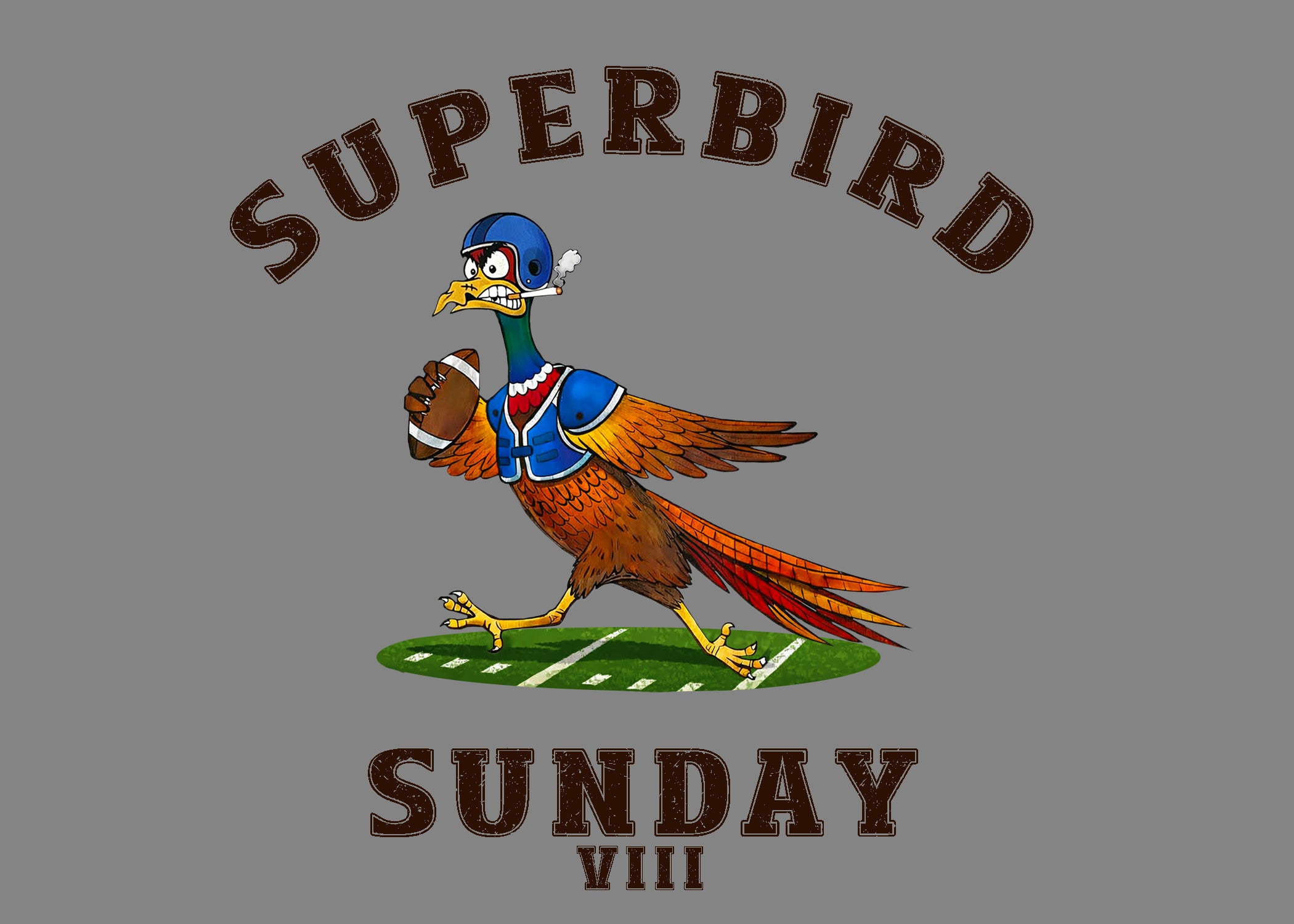 Superbird Sunday - Design 1 - On Gray