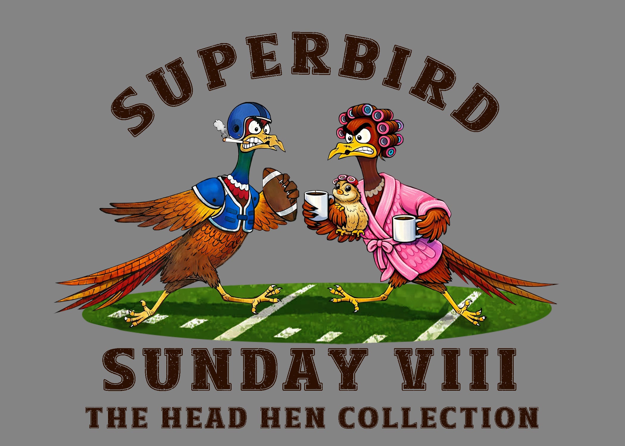 Superbird Sunday - Design 2 - On Gray