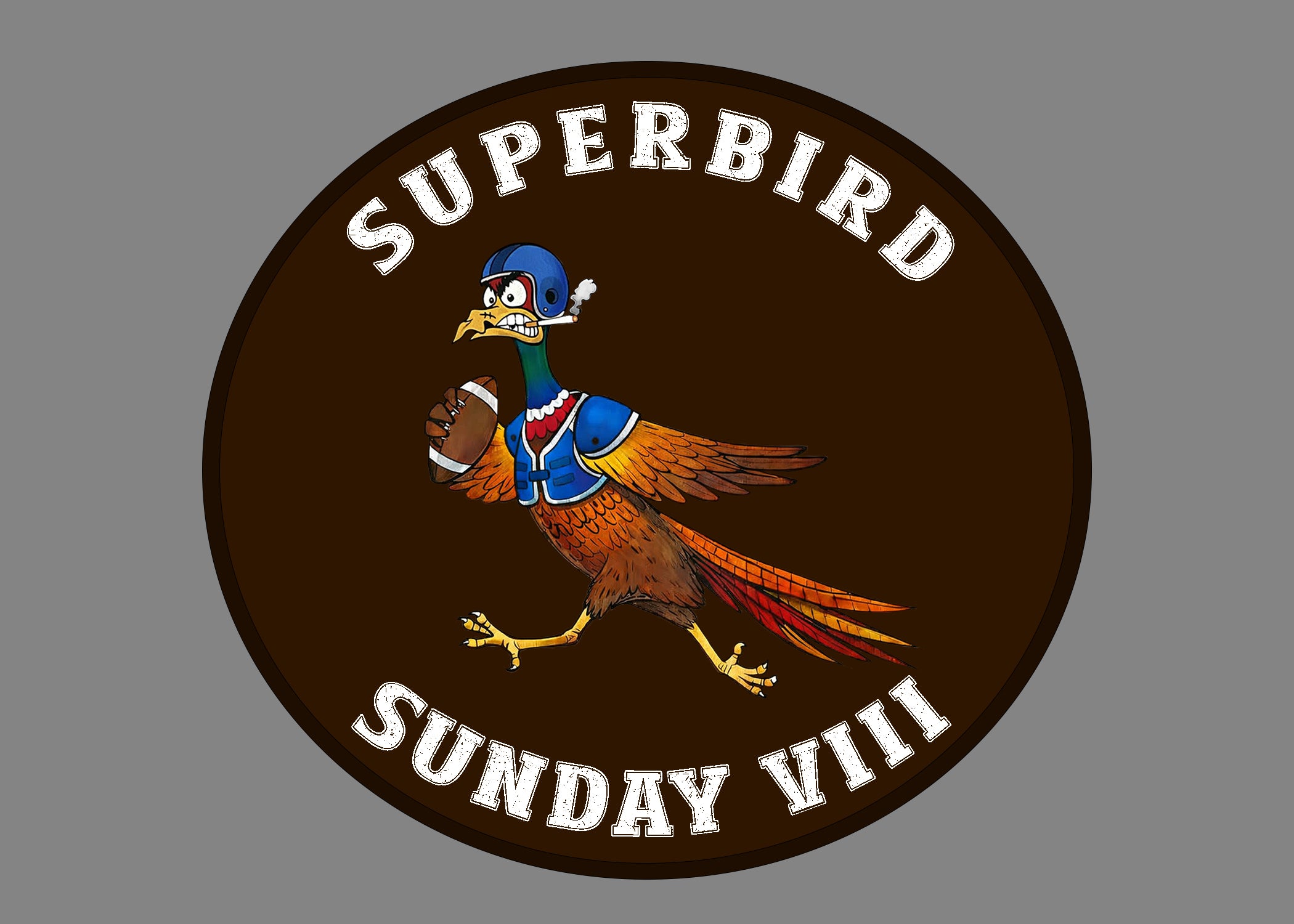 Superbird Sunday - Design 3 - On Gray
